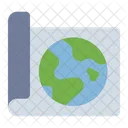 Geografia Ciencia Desplazamiento Icono