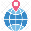 Geographisches Informationssystem Geolokalisierung Oder Positionierung Geolokalisierung Symbol