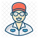 Geographer Geography Teacher Instructor Icon