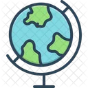 지리적 세계 지구 아이콘