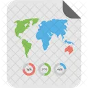 Geographic Chart  Icon