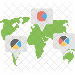 Geographic Chart Icon - Download in Flat Style