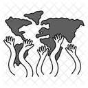 Black Monochrome Geography Class Illustration Geographic Education Earth Studies Symbol