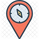 Geographical Location Internet Geographical Location Icon