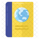 Geographiebuch Bildung Studium Icon