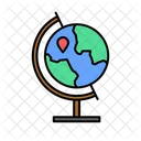 Geographischer Globus Geographie Globus Erdkugel Symbol