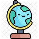 Geography Education Kawaii Icon