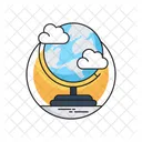 Geography Globe Table Icon