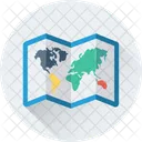 Geography Map Unfolded Icon