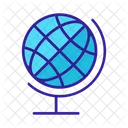 World Contour Globe Icon