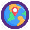 Global Location Geolocation Global Navigation Icône