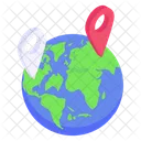 Global Location Geolocation Global Navigation Icon
