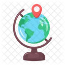 Geolocation Globe World Map Table Globe Icon