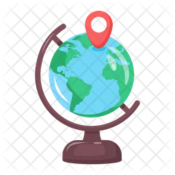 Geolocation Globe  Icon
