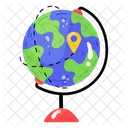 Global Tracking Geolocation Geography Icon