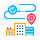 Geolocation Residential Buildings Icon