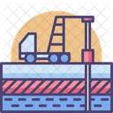 Geological Drilling Geological Survey Drilling Truck Icon