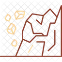 Geologie Steine Mineralien Symbol