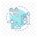 Sequestrierung CO 2 Geologie Symbol