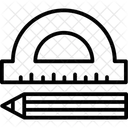 Geometria Ferramenta De Geometria Grafometro Ícone