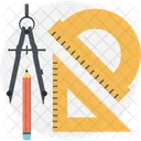 Geometrical Tools Technical Icon