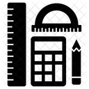 Geometrie Outils De Mesure Calculatrice Icône