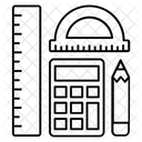 Geometrie Outils De Mesure Calculatrice Icône