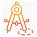 Geometrie Kompass Kompass Zeichnung Symbol