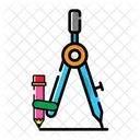 Geometrie Kompass  Symbol