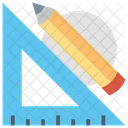 Geometrie Werkzeug Geometrie Lineal Symbol