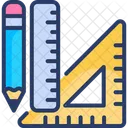 Geometrische Werkzeuge Winkel Zeichnung Symbol