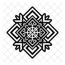 Geometrisches Symbol Geometrische Tatowierung Stammes Symbol