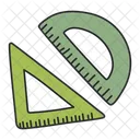 Geometry Mathematics Protractor Icon