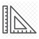 Geometry Ruler Measure Icon