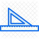Geometry Tool Triangle Ruler Icon