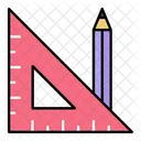 Geometry Tools Ruler Pencil Icon