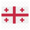 Georgia Flag Nation Icon