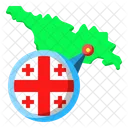 Georgia Asia Map Icon
