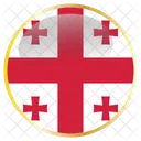 Georgia Flag Country Icon