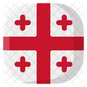 Georgia Flag Country Icon