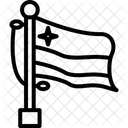 Georgien Flagge Georgische Flagge Landesflagge Symbol