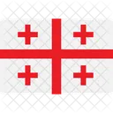 Georgien Land Flagge Symbol