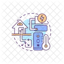 Geothermal heat pumps  Icon