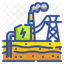 Geothermal Power Ecology Environment Icon