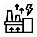 Geothermie Energie Warme Symbol