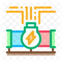 Geothermie Energie Rohr Symbol