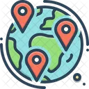 Geotracking Locations Gps Icon