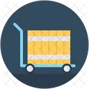 Gepack Trolley Paket Symbol