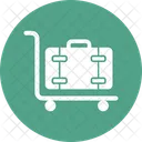 Gepack Auf Trolley Handtrolley Hoteltrolley Symbol