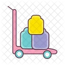 Wagen Gepackwagen Gepacktrolley Icon